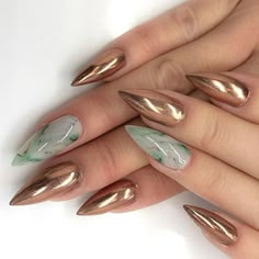 Jade Nails, Popular Nail Colors, Stiletto Nail Art, Shiny Nails, Popular Nails, Up Nails