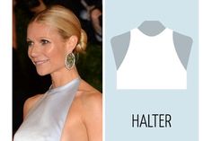 10 Hairstyles for Different Dress Necklines | GlamCorner | GlamCorner Blog Long Textured Pixie, Hair For Halter Dress, Hairstyles For Halter Dress, High Neck Dress Hair, Halter Dress Formal