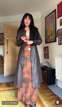 Witchy Outfits, 70s Inspired Fashion, Other Outfits, Look At You, Looks Style, Lookbook Outfits, Fall Looks, Leather Coat