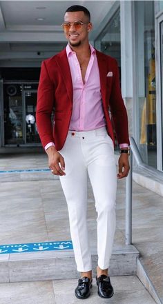 Red Blazer Outfit Men, Pant Trouser, Blazer Outfits Men, African Shirts For Men, To Start A Conversation, Mens Fashion Blazer, Dress Suits For Men