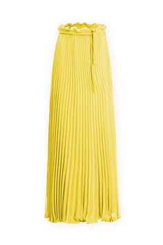 DescriptionMade from lightweight chiffon, this long pleated skirt is designed to create beautiful and fluid movement when you walk. Wear it with a matching swimsuit and statement jewelry on your next resort vacation. Items in the FINAL SALE category cannot be canceled or returned. Product detailsLong length pleated skirt ColorYellow Brown Composition100% Polyester Model measurementsHeight: 180 cm (5'11") / Bust: 82 cm (32.3") / Waist: 60 cm (23.6") / Hips: 92 cm (36.2") - Model is wearing size small. SKU: V19SALG0189E4 Vacation Items, Long Pleated Skirt, Solid Midi Dress, Fluid Movement, Pleated Long Skirt, Resort Vacation, Coverup Skirt, Swimsuit Dress, Swimsuit Shops