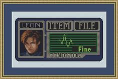 an old computer screen with the words leon term file on it and a man's face