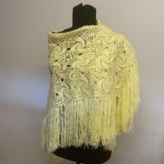 Vintage Handmade Shawl / Poncho / Wrap / Crocheted Shoulder - Etsy Yellow Bohemian Poncho One Size, Bohemian Yellow Poncho One Size, Yellow Bohemian One-size Poncho, Yellow Bohemian One Size Poncho, Yellow One-size Shawl Scarves, One Size Yellow Shawl Scarf, Yellow One-size Shawl Scarf, Yellow Bohemian Scarves One Size, Yellow Bohemian Shawl Scarf