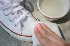 How to Clean White Converse | eHow Timeless Shoes, Simple Life Hacks, Household Hacks, Helpful Tips, Ugg Boots, Cleaning Tips