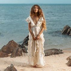 Top Rated Lilian Wedding Dress Old World Wedding Festival Dress Summer Holiday Reg Size, Women's Clothing Old World Wedding, Boho Wedding Dress Bohemian, Gorgeous Maxi Dresses, Summer Beach Wedding, Bohemian Wedding Dress, Empire Waistline, Bohemian Wedding Dresses, Engagement Dresses, Festival Wedding