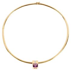 14k Gold, Amethyst, and Diamonds Omega Necklace 21 grams 16.5". This is a Gorgeous 14k Solid Yellow Gold Omega Necklace, 4 mm Wide, Excellent pre-owned condition. It's stamped 14k ITALY as well. Along with a 14k Yellow Gold, Amethyst and Diamond Pendant. It's stamped 14k as well. Formal Yellow Gold Amethyst Necklace, Yellow Gold Amethyst Necklace Hallmarked, Luxury Yellow Gold Amethyst Necklace, Fine Jewelry Amethyst Necklace In Yellow Gold, Fine Jewelry Amethyst Necklaces In Yellow Gold, Fine Jewelry Yellow Gold Amethyst Necklaces, Omega Necklace, 21 Grams, Solid Yellow