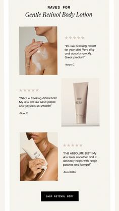 an advertisement for the body lotion brand