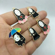 "Qty: 10Pcs/Lot   A Size: 15*25 MM B Size: 22*31 MM  C Size: 23*33 MM  Approx \"Conversion: 1mm=0.0393 inch\" Material: Alloy+Enamel  ( Lead Free, Nickle Free) Package: Opp Bag in Bubble Envelope  We only ship to the confirmed address you left on Etsy.  Please connect us for expedited shipping(when order need leave phone number for shipping). We always combine shipping fee for you,  save more will buy more  Policies should be read firstly: Shipping Method To US, it usually takes about 10-12 days Cute Black Jewelry With Charms, Customized Black Cute Jewelry, Customized Cute Black Jewelry, Kawaii Gold Nickel-free Jewelry, Kawaii Black Jewelry Gift, Gold Nickel-free Kawaii Jewelry, Kawaii Nickel-free Gold Jewelry, Adjustable Enamel Charm Bracelet Gift, Adjustable Enamel Charm Bracelet For Gift