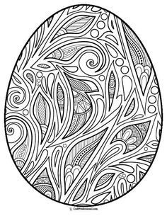 a circular coloring page with abstract designs in black and white