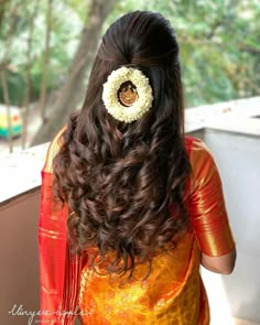 South Indian Hairstyle, Simple Bridal Hairstyle, South Indian Wedding Hairstyles, Bridal Hairstyle Indian, Hairstyle Indian Wedding, Hairstyle Indian, Bridal Hairstyle Indian Wedding