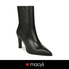 in stock Dress Booties, Franco Sarto, Black Booties, Black Leather, In Store, Buy Online, Leather, Black