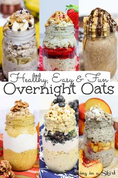 healthy easy and fun overnight oats