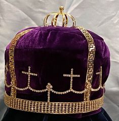 Imperial State Mens King Gold Crown Ceremonial Gold Crown With Structured Shape, Gold Ceremonial Crown With Structured Shape, Elegant High Crown Gold Crown, Elegant Tall Gold Crown, Adjustable Rhinestone Teardrop Crown, Elegant Gold Crown With Rhinestones, Gold Regal Teardrop Crown, Regal Gold Crown With Structured Shape, Regal Gold Teardrop Crown