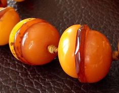 RARE Authentic OLD Victorian to ArtDeco EGG YOLK BUTTER SCOTCH amber necklace | eBay Luxury Amber Oval Necklace, Orange Baltic Amber Round Jewelry, Elegant Handmade Baltic Amber Necklaces, Elegant Handmade Baltic Amber Necklace, Elegant Baltic Amber Necklace In Orange, Elegant Orange Baltic Amber Necklace, Amber Oval Beads Necklace For Gifts, Amber Oval Beads Necklace As Gift, Amber Oval Spiritual Necklace