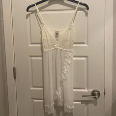 Nwt. Purchased From Nordstrom. Non Smoke Home. Fast Shipping. White Sleep Chemise Camisole, White Camisole Nightgown, White Camisole Chemise For Sleep, White Sleeveless Slip For Bedtime, White Sheer Sleep Chemise, Sleeveless White Slip For Bedtime, White Sheer Chemise For Sleep, White Slip For Night, White Lace Trim Chemise For Loungewear