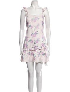 LoveShackFancy A-Line DressNeutralsFloral PrintLace Trim EmbellishmentSleeveless with Scoop NeckDesigner Fit: Dresses by LoveShackFancy typically fit true to size. Printed Mini Dress, Trim, Print Patterns, Floral Prints, Dress Outfits, Mini Dress, Clothes For Women, Dresses, Floral