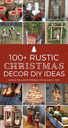 rustic christmas decor diy ideas