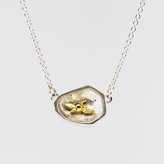 $332 - $440 depending on combination Handcrafted in Seattle *MADE TO ORDER - requires 4-5 weeks Materials: solid sterling silver solid 14k yellow gold diamonds Measurements: Adjustable necklace length: 17” - 19” Pendant size: .75” x .5” x .25” Diamonds: 2mm (.03 carat) Features: Versatile: Necklace is reversible - wear whichever side facing the world that gives you the most confidence that day. Adjustable necklace length accommodates varying necklines and tops High Quality - all connections are Hidden Talents, Rock Necklace, Fancy Necklace, Everyday Necklace, You Are Strong, Inner Beauty, That Day, Adjustable Necklace, A Rock