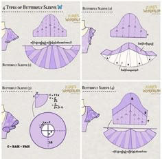 the instructions for how to make an origami doll's dress and hat