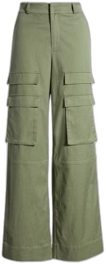 Military Style Cotton Pants With Cargo Pockets, Khaki Cotton Cargo Pants With Pockets, Khaki Cotton Cargo Pants With Cargo Pockets, Military Cotton Pants With Cargo Pockets, Cotton Cargo Pants With Flap Pockets, Cotton Utility Pants With Cargo Style, Cotton Cargo Utility Bottoms, Military Wide Leg Cotton Cargo Jeans, Utility Cotton Pants With Pockets