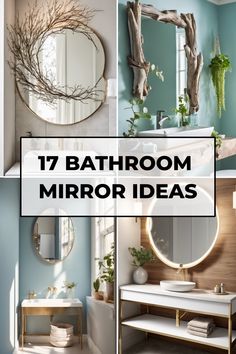 17 stylish and creative bathroom mirror ideas.