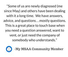 Our free online forum, #MyMSAACommunity, is a great place to receive support from other individuals living with MS. Client Service, Web Page, Online Community, Question And Answer, Great Places, Free Online