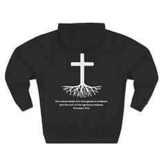 Introducing the "Rooted" sweatshirt; where cozy comfort meets spiritual strength in sensational style! With this sweatshirt, you're not just staying warm; you're standing firm in righteousness. Inspired by Proverbs 12:12, it's a reminder that being rooted in God's Word is the ultimate source of stability. Perfect for those chilly days when you need a reminder to stay grounded in grace, it's a cozy way to keep your faith front and center. Wear it proudly and let your outfit be a testament to the Inspirational Hooded Sweatshirt For Fall, Inspirational Hoodie Sweatshirt For Fall, Inspirational Hooded Fall Sweatshirt, Inspirational Fall Hoodie Sweatshirt, Inspirational Winter Sweatshirt With Relaxed Fit, Inspirational Relaxed Fit Sweatshirt For Winter, Inspirational Long Sleeve Hoodie For Fall, Inspirational Long Sleeve Relaxed Fit Hoodie, Inspirational Winter Streetwear Sweatshirt