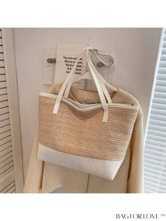 BagForLove - Stylish Womens Straw Beach Tote Bag with Versatile Shoulder and Hand-Held Straps Product Description Color White Pattern Type Plain Type Top Handle Bag Material Straw Details Pictures Similar Products h2 { text-align: center; } /* æ¢è¡ */ li{ white-space: normal; word-break: break-all; word-wrap: break-word; } .red-box { width: 100%; display: flex; flex-direction: row; flex-wrap: wrap; justify-content: center; } .red-box > div { width: 190px; height: 250px; margin: 10px; } .red-box > div > a > img { width: 190px; height: 250px; } .size-box { width: 100%; margin: auto; white-space: nowrap; } .table { border-collapse: collapse; border-spacing: 0; width: 100%; table-layout: fixed; } tr, td, th { border: 1px solid rgb(175, 173, 173); padding: 10px 0px; text-align: center; font-s Straw Beach Tote, Leather Weave, Straw Weaving, Summer Tote Bags, Summer Tote, Bohemian Beach, Leather Weaving, Women Handbag, Satchel Purse