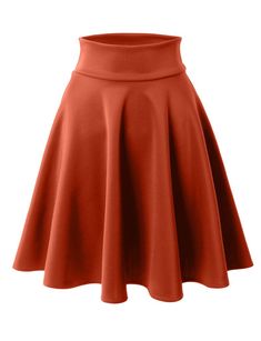 Basic Versatile Elastic Waist Flared Skater Skirt (CLEARANCE) (CLEARAN | LE3NO Flared Skirt Pattern, Skirt Pic, Skater Skirt Outfit, Short Flared Skirt, Flared Skater Skirt, Ruffle Prom Dress, Celebrity Fashion Looks, Work Dresses For Women, Fit And Flare Skirt