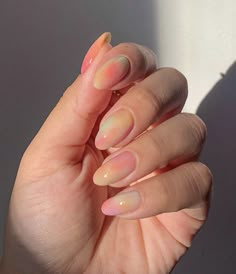 Nail Designs For Everyday, Minimal Nail, Hippie Nails, Tie Dye Nails, Gel Nails Diy, Simple Gel Nails, Almond Acrylic Nails, Pearl Nails