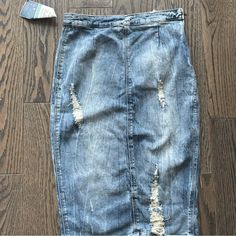 Zara Distressed Denim Skirt Never Been Worn. Still Has Tags. Ripped High Waist Denim Skirt, High Waist Ripped Denim Skirt, Chic Distressed Cutoff Denim Skirt, Ripped Denim Skirt In Medium Wash, Ripped Medium Wash Denim Skirt, Mid-rise Ripped Denim Skirt, Distressed Denim Skirt In Medium Wash, Distressed High Rise Fitted Skirt, Ripped Denim Skirt In Dark Wash