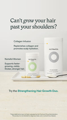 The Strengthening Hair Growth Duo replenishes lost collagen to see fast-growing, longer, and stronger hair in 3-6 months.