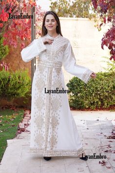 Queen Thobe Embroidered Palestinian Maxi Dress Long Sleeves Kaftan Palestinian Design And Embroidery Royal Palestinian queen dress Stunning Palestinian embroidered Thobe Palestinian stylish design and beautiful embroidery Astonishing embroidery colors Long embroidered sleeves All our dresses are Machine Made Non-transparent (not see-through) high-quality fabric ♥ LUXURIOUS UNIQUE STYLE AND DESIGN: New Palestinian Thobe/Caftan style designed by Palestinian designers, shows your charming taste, un Maxi Dress Long, Embroidered Sleeves, Queen Dress, Dress Long Sleeves, Online Checks, Beautiful Embroidery, Dress Clothes For Women, Long Maxi Dress, Long Sleeve Maxi Dress