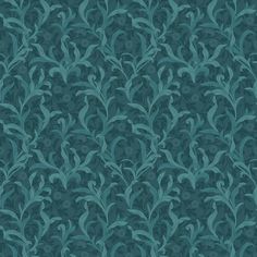 an abstract blue background with leaves and swirls on the edges, in shades of teal