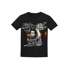 Be free in this men's Bob Marley Tee. Be free in this men's Bob Marley Tee. Crewneck Short sleevesFABRIC & CARE Cotton Machine wash Imported Size: XXL. Color: Black. Gender: male. Age Group: adult. Pattern: Graphic. Bob Marley Songs, Kids Wardrobe, Bob Marley, Cotton Tee, Short Sleeves, Graphic Tees, Mens Graphic Tshirt, Mens Tshirts, Mens Tops