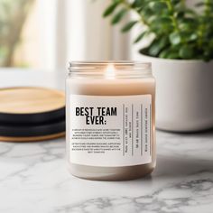 Best team ever candle, Team Appreciation, Corporate Gifting, Employee Thank You Gifts, Work gifts, Coworker Office Gift For Work Bestie Team Appreciation, Office Coworker Gifts, Best Team Ever, Employee Thank You, Work Bestie, Coworker Gifts, Corporate Gifting, Wedding Gift Baskets, Work Gifts