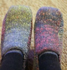 SHLIPPERS (Slippers) Slippers From Felted Sweaters, Felted Slippers Pattern, Moroccan Lentil, Orange Slippers, Felt Wool Slipper, Knit Slippers Free Pattern, Felted Crochet, Knifty Knitter, Knitted Slippers Pattern