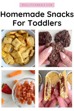 homemade snacks for toddlers that are easy to make