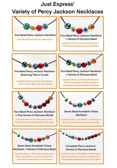 the instructions for making necklaces with beads