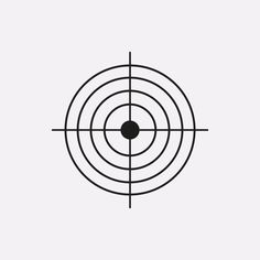 a black and white image of a target