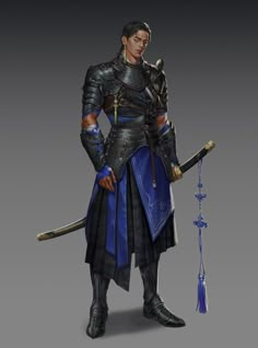 Fantasy Fighter, Chinese Warrior, Dnd Inspiration, Dungeons And Dragons Classes, Fantasy Clothes, Anime Warrior, Fantasy Armor, Comic Movies