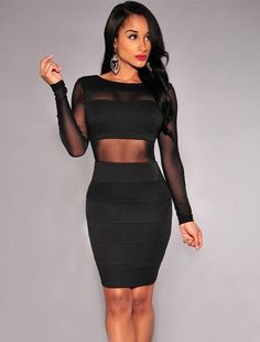 O-neck full sleeve casual dress Black Long Sleeve Mini Dress For Going Out, Sheer Bodycon Long Sleeve Dress, Sheer Long Sleeve Stretch Bodycon Dress, Fitted Mini Dress With Sheer Sleeves, Fitted Mini Dress With Sheer Sleeves For Casual Wear, Trendy Black Long Sleeve Mini Dress, Trendy Stretch Dresses For Going Out, Fitted Long Sleeve Mini Dress With Sheer Sleeves, Trendy Long Sleeve Black Mini Dress