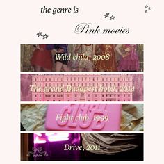 More movie Recs ! Pink Movies, Grand Budapest Hotel, Grand Budapest, Movie List, Wild Child, Mood Boards