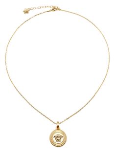 Medusa pendant necklace from VERSACE featuring gold-tone, brass, lobster claw fastening, adjustable-length chain and polished finish. | Versace Medusa pendant necklace Medusa Necklace, Medusa Pendant, Collage Jewelry, Versace Jewelry, Nature Necklace, Pendant Necklace Gold, Jewellery Set, Watch Necklace, Gold Pendant Necklace