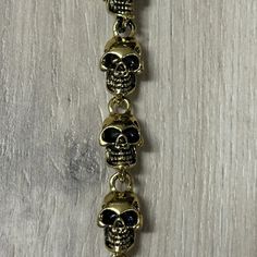 0510 - Golden Toggle Skull Bracelet

Street/retro style, unisex
8.5” length

Brand new
Bundle deal discounts!

#skull #gold #golden #bracelet #skeleton Golden Bracelet, Skull Bracelet, Retro Style, Women's Jewelry, Skeleton, Retro Fashion, Women Jewelry, Bracelet, Brand New