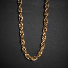 Rope Chain 10mm - Gold Dealers Stainless Steal, Fade Color, Rope Chain, Traditional Design, 18k Gold, Handmade Jewelry, Ring Size, Plating, Models