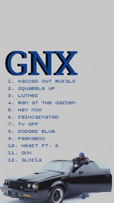 a poster with the words g nx on it