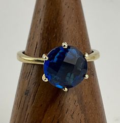 Vintage Cubic Zirconia 18ct Gold Gilded Sterling Silver Solitaire Ring, UK Size M1/2, US Size 61/4, EU Size 52, Stamped 925, Front Max Length 10.2mm, Weight 2.58 Grams, Lovely Condition Yellow Gold Sterling Silver Sapphire Ring Gift, Gold Sapphire Ring With Multi-stone Cubic Zirconia, Fine Jewelry: Silver Yellow Sapphire, Gold Gilding, Stackable Rings, Solitaire Ring, Cubic Zirconia, Jewelry Rings, Beauty Book