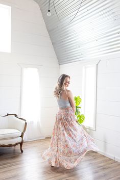 Look no further, our best-selling maxi skirt is here in a fresh new print! The stunning bright floral print, flattering button detail, and a flowy maxi-length is sure to make this your go-to for any summer get-together! Whether you’re heading out on a flirty date night or a daytime gathering, the only thing you’ll be worried about is having too much fun! Features: smocked elastic waist, functional buttons, lined to knee, floral print, open in front, long length Color: Blush Mix100% RayonFor full care instructions, please refer to the manufacturer's label. Fit: True to size.Length: Hits at the ankle on most -- 42” in total lengthWaist: Stretchy with elastic waistbandHips: Relaxed with give Models are wearing size Medium and Small respectively. MODEL INFO Ashley Brook Height: 5'3" Height: 5' Play Date, Floral Maxi Skirt, Color Blush, New Print, Floral Maxi, Button Detail, Long Length, Date Night, Smocking