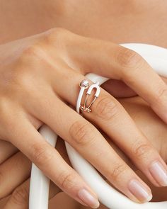 Made in 18K rose gold over brass Hand filled enamel Use our Ring Sizer to find your perfect fit Band height: 14 mm Stone size: 3 mm genuine grade AAA white CZ Nurse Jewelry Nursingpin, Christmas Gifts For Med Student, Luxury White Jewelry With Ring Detail, White Enamel Fine Jewelry Ring, Rose Gold Enamel Ring, Elegant White Enamel Ring For Anniversary, Formal White Enamel Rings, White Enamel Rings With Polished Finish, White Open Ring With Enamel